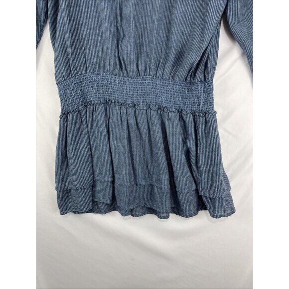 Rails Juliette Salem Stripe Linen-Rayon Midi Dress Women’s Size L - Picture 3 of 16